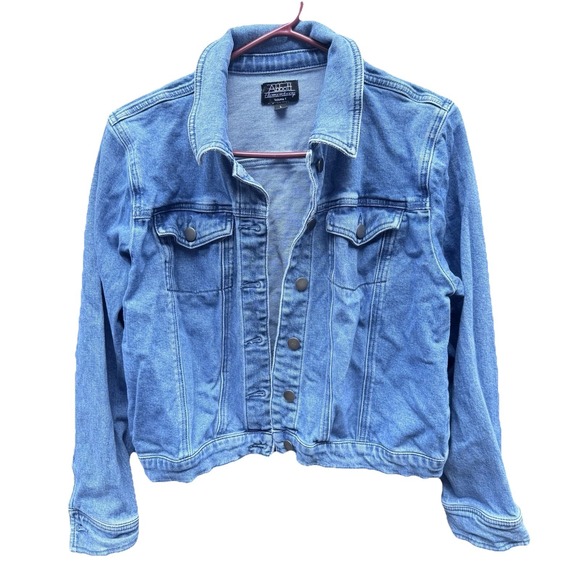 Warner Bros. Jackets & Blazers - Denim Jean Jacket Women's Blue Button Up Front Pockets Cotton Large‎ L Classic